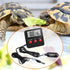 Weewooday 2 Pieces Reptile Thermometer and Humidity Gauge Reptile Terrarium Thermometer Hygrometer with Probes Indoor Outdoor Digital Pet Temperature and Hygrometer Gauge for Reptiles Pet Keeping
