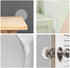 Door Knob Wall Shield, Transparent Round Soft Rubber Wall Protector Self Adhesive Door Handle Bumper (Large Round 3.54" 4PCS, Clear)