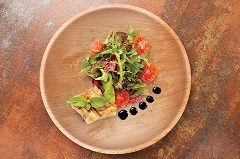 Verde Planet - Biodegradable, Ecofriendly, Disposable, Sturdy, Elegant, Premium Quality Plates (10" Round - 25 Ct)