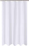 N&Y HOME Fabric Shower Curtain Liner Extra Long Stall Size 54 Width by 80 Length inches, Hotel Quality, Washable, White Bathroom Curtains with Grommets, 54x80