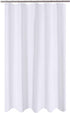 N&Y HOME Fabric Shower Curtain Liner Extra Long Stall Size 54 Width by 80 Length inches, Hotel Quality, Washable, White Bathroom Curtains with Grommets, 54x80