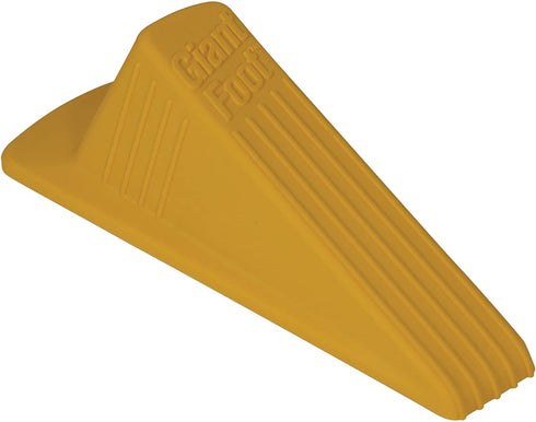 Giant Foot Door Stop, Heavy Duty No Slip, Doors Up to 2" Clearance, Yellow