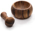 FRESCORR Gourmet Wooden Mortar and Pestle Grinder for Herbs, Spices and Kitchen Usage, | Handmade Mortar and Pestle - 3.5 inches (Acacia Wood)