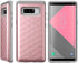 Galaxy Note 8 Case, Clayco Argos Series Premium Hybrid Protective Wallet Case for Samsung Galaxy Note 8 (Built-in Credit Card/ID Card Slot) (Rosegold)