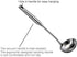 TBWHL Metal Soup Ladle 304 Stainless Steel Gravy Sauce Ladle with Long Handle for Kitchen 13.4"