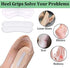 Heel Grips, 8PCS Heel Inserts, 12PCS Shoe Inserts, Gel Heel Cushion Inserts for Women Men, Adhesive Shoe Pads for Loose Shoes, Heel Slipping, Rubbing
