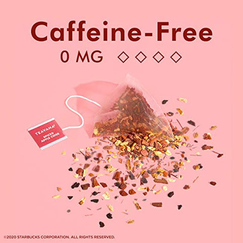 Teavana Spiced Apple Cider, Herbal Tea With Cinnamon and Cloves, Caffeine Free 0.1 Ounce (Pack of 12 Sachets Total)