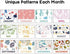 Desk Calendar 2023-2024, Monthly Desktop Calendar, Standing Flip Calendar with Thick Paper(Jan. 2023 - Jun. 2024, 10" x 8.25" ), Academic Year Standing Desk Calendar with Planner Stickers