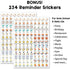 Mokani Small Desk Calendar 2023-2024 (8"x6"), Mini Monthly Desktop Calendar from January 2023 to June 2024, Academic Year Standing Desk Calendars with Planner Stickers