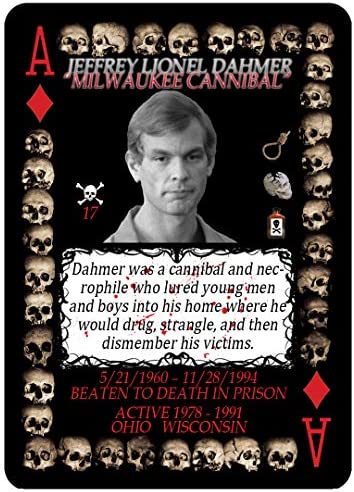 Serial Killer Cards 54 Unique American Serial Killer Playing Cards