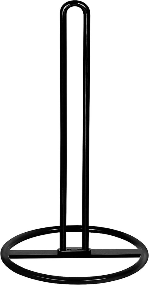 Paper Towel Holder Countertop, OBODING, Kitchen Paper Towel Stand Holder for Kitchen Organization and Storage, Paper Towel Holders for Standard and Large Size Rolls (Black)