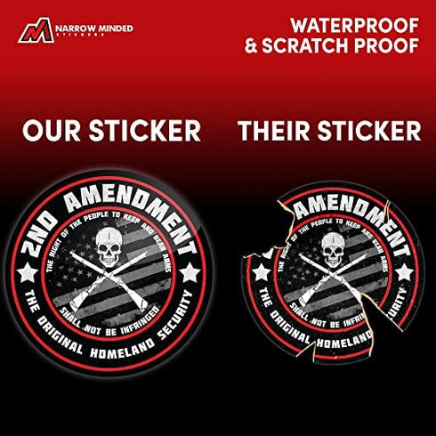 Premium 2nd Amendment Stickers, Gun Stickers Decals, Glock Sticker Decal, Gun Safe Stickers, This We'll Defend Decal, 2nd Amendment Decals for Cars, Firearm Stickers, 2A Sticker, Glock Atickers, 4"