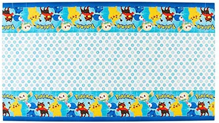 American Greetings Pokemon Party Supplies, Plastic Table Cover (1-Count, 54" x 96")