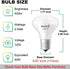 E17 R14 LED Bulb, 4W (40W Equivalent) Mini Reflector Floodlight Light Bulb, E17 Intermediate Base, Daylight White 5000K, 400 Lumens, Dimmable, Pack of 6