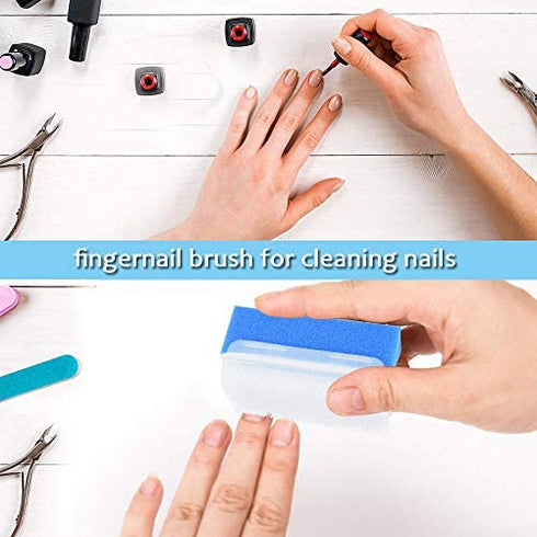 Wellgler's OT Sensory Brush ,Autism Sensory Brush for Therapy ,Surgical Scrub Brush,Bbaby Sponge for Bathing, Cradle Cap Brush (6Pack)