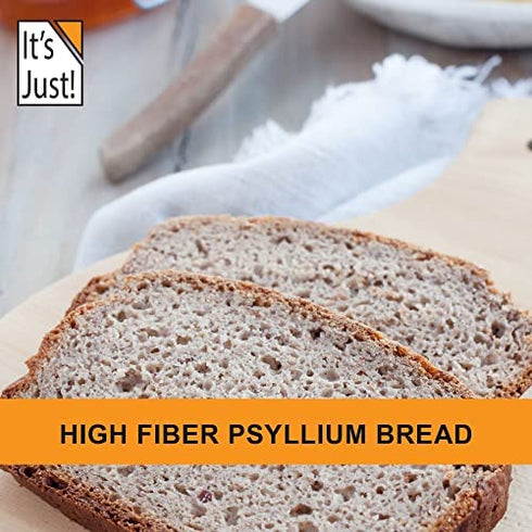 It's Just! - Psyllium Husk Powder, Easy Mixing Dietary Fiber, Cleanse Your Digestive System, Finely Ground Powder, Ideal for Keto Baking, Non-GMO (10oz)