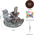 Ceramics Waterfall Incense Burner, Backflow Incense Burner,Incense Burner Holder, Koi Fish Incense Burner, Incense Burner, Frog Incense Holder for Home Office Desk Decor Yoga Aromatherapy