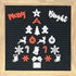 Christmas Holiday Set for Letter Boards - Cursive Words, Icons, Decoration to Enhance Your Felt Message Sign - 238 Piece with Snowflakes, Reindeer, Stockings and More - (Holiday Pack ONLY)