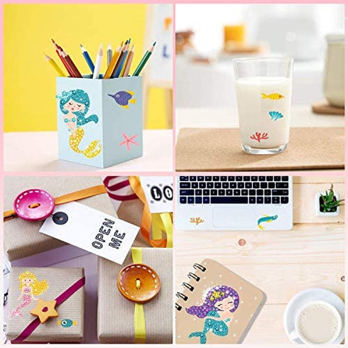ANNOR Arts and Crafts for Kids Ages 8-12, 5D Diamond Painting Kits for Kids, DIY Mermaid Diamond Art Stickers by Numbers Kits for Girls Kids Toddler Ages 4-6 6-8 8-12