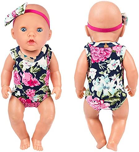 ZITA ELEMENT 10 Items 14-16 Inch Baby Doll Clothes Dresses Jumpsuit Swimsuit for 15 Inch Baby Doll, 18 Inch Girl Doll and 43cm Baby Dolls Clothes Outfits