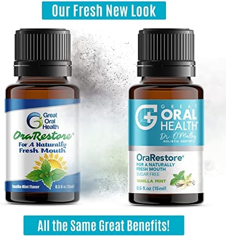 OraRestore Natural Bad Breath Treatment—Concentrated Blend of Essential Oils—Dentist Formulated Liquid Toothpaste & Mouthwash for Healthy Gums & Teeth—Tooth Oil for Oral Care w/ eBooklet 15ml (1 Pack)