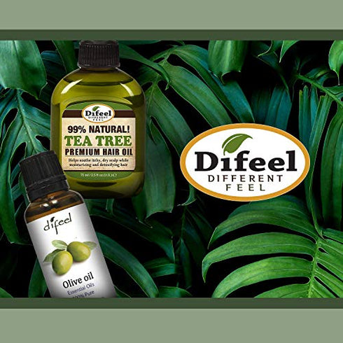 Difeel Premium Natural Hair Oil - Peppermint Oil 2.5 ounce