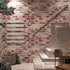 Brick Wallpaper Red Brick Peel and Stick Wallpaper Self-Adhesive Wallpaper Brick Contact Paper 17.7” × 118” Removable Wallpaper 3D Brick Paper for Backsplash Countertop Wall Realistic Brick Textured