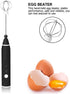 Milk Frother Handheld Frother Whisk, Electric Coffee Foam Maker Mini Blender USB Rechargeable Drink Mixer for Latte, Cappuccino, Hot Chocolate, Frappe, Matcha, Hot Chocolate