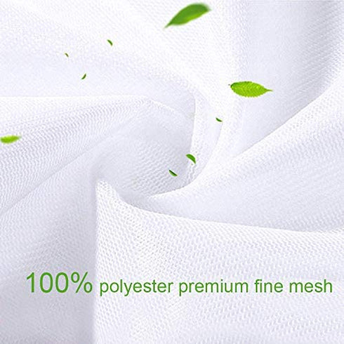 OTraki 2 Pack Large Mesh Laundry Bags 43 x 35 inch Delicate Wash Bag Big Camping Travel Dorm Heavy Duty Zipper Net Bags for Washing Sweater, Bedding, Robes, Blanket, Jumbo Toys