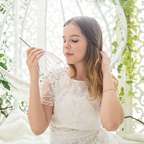 USAGA Head Massager Scalp Massager 20 Fingers Head Scratcher, Ideal Gift for Head Body Relaxing