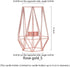 Lanlong 2-Piece Metal Geometric Candlesticks, Tealight Candle Holders, Home Decor Candleholders, Geometry Candleholder Centerpieces, Table Centerpiece Candlesticks (Rose Gold L)