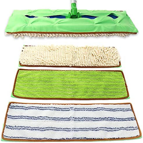 Reusable Mop Pads for Swiffer Sweeper XL, Machine Washable Refill Pads for Swiffer Extra Large, Microfiber Mop Pads for Hardwood Floor, 3-Packs