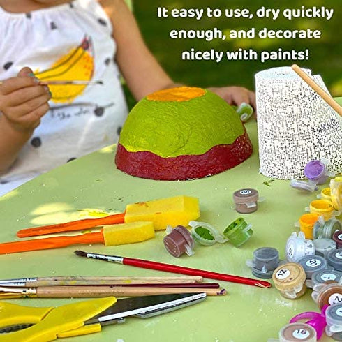 4 inches x 10 feet Plaster Cloth Gauze for Crafts Scenery Molds Mask Art Belly Casting - Made in Europe - Plaster Bandages Strips Wrap Cast Material Tape White - Extra Fast Setting - 1 Roll
