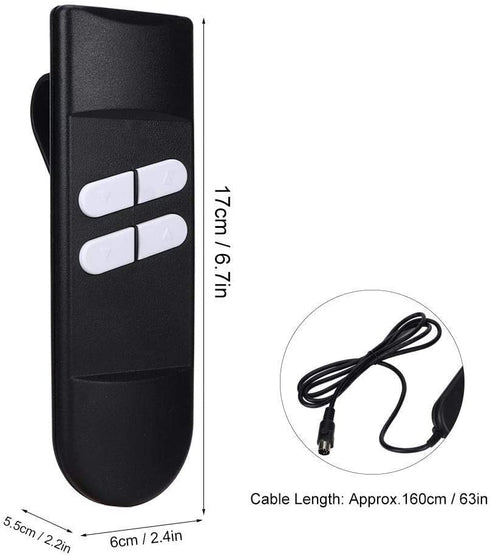 Remote Hand Controller with 4 Button Connection Lift Chair Power Recliner Electric Sofa Manual Hand Controller