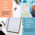 Rancco A6 Planner Inserts Daily Planner Refills, 90 Pages Colorful 6-Ring Loose-leaf Binder Planner Inserts w/ Divider, PVC Pouch, Ruler, Index Tab for Journal, Filofax, Double-sided, Undated,6.9x3.7"