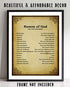 "Names of God- Old Testament-Meanings"- Bible Wall Art. 10 x 8" Scripture Wall Print-Ready to Frame. Distressed Typographic-Parchment Print Design. Home-Office-Church Décor. Beautiful Christian Gift.
