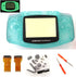 Full Housing Shell Case Cover Flex Cable Backlight Backlit Adapter for Nintendo Game Boy Advance GBA AGS 001 Mod Kit Replacement Noctilucent Edition Luminous Green