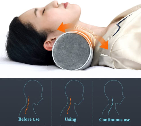 Spclsim Neck Roll Memory Foam Pillow Cylinder Pillows for Neck and Shoulder Pain Relief Round Neck Pillows Support for Sleeping Bolster Pillow for Bed, Legs, Back and YOG
