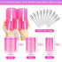 Jumbo Hair Curlers Rollers with Clips, Cludoo 28 Pcs Big Rollers for Hair Set with 3 Sizes Self Grip Hair Roller for Long Medium Short Thick Thin Hair Bangs Volume, Salon Hair Dressing DIY Hair Roller