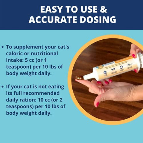 Under the Weather Pet | Ready Cal for Cats 100cc | High Calorie Nutritional Supplement for Weight Gain & Not Eating | 10 Vitamins, 7 Minerals, Omega Fatty Acids