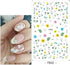 MiaoWu 10 Sheets Flower Nail Art Stickers Decals Colorful Cheery Blossoms 3D Self-Adhesive Rose Butterfly Nail Sticker Spring Floral Theme for Acrylic Nails DIY Nail Art Supplies