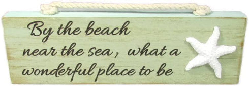 Relax By the Beach Welcome Life is Better Painted Wood Block Signs Set of 4