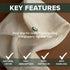 GRUNPLUS 100% Pure Cotton Hair Towel |Hair Wrap Towel | Hair Towel | Hair Drying Towel | Hands-Free Dryer | Fast Drying Hair Wrap | Cotton Hair Towel | 8.7 X 24 in, 0.19 lb