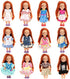 BARWA 6pcs Kelly Doll Clothes Fashion Dresses Outfit for Kelly Doll