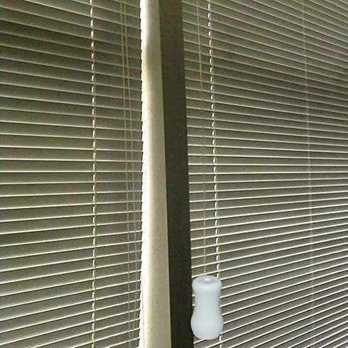 APUXON 20pcs White Plastic Cord Tassel Window Blind Cord Knobs Drops Pull End for Blinds or Shades