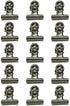 Tim Holtz Idea-ology Hinge Clips, Antique Satin Nickel Finish, Pack of 15 Miniature Metal Bulldog Clips, 7/8 x 7/8 Inch, TH92692