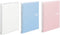 Kokuyo Campus Easy-Carry Slim Binder"Smart-Ring" A5 20-Ring Set of 3 (Light Pink, Light Blue & Clear, A5)