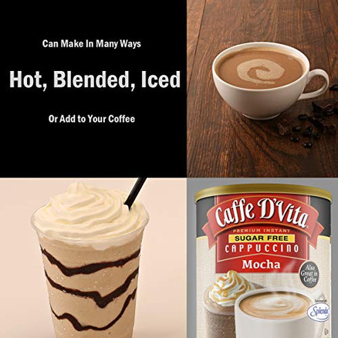 Caffe D’Vita Sugar Free Mocha Cappuccino 8.5 oz. can