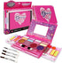 Kids Washable Makeup Kit, Fold Out Cosmetic Vanity Palette with Mirror, Make Up Toy Beauty Kit for Girls Pretend Play - Safety Tested- Non Toxic