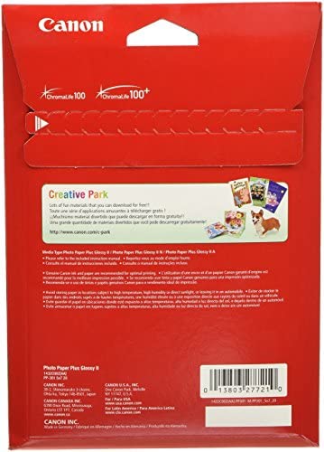 CanonInk 1432C002 Photo Paper Plus Glossy II 5" x 7" 20 Sheets